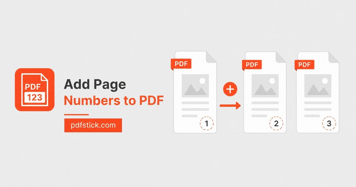pdf add page numbers tool illustration