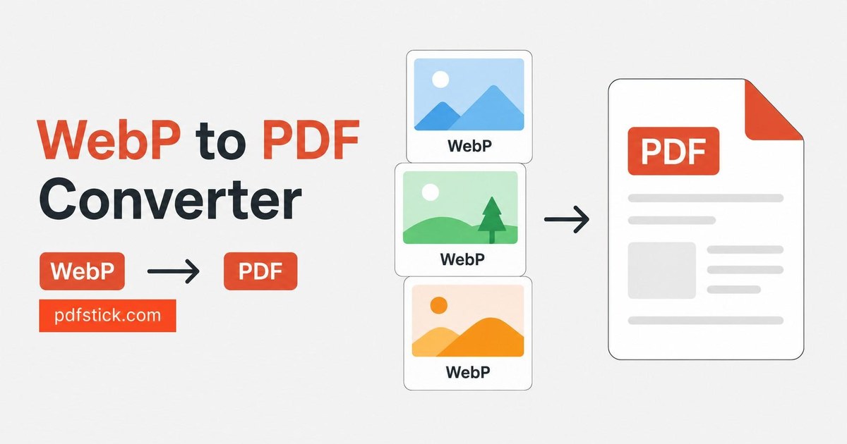 webp to pdf tool illustration